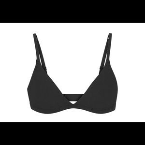 Skims cotton jersey triangle bra & pouch
